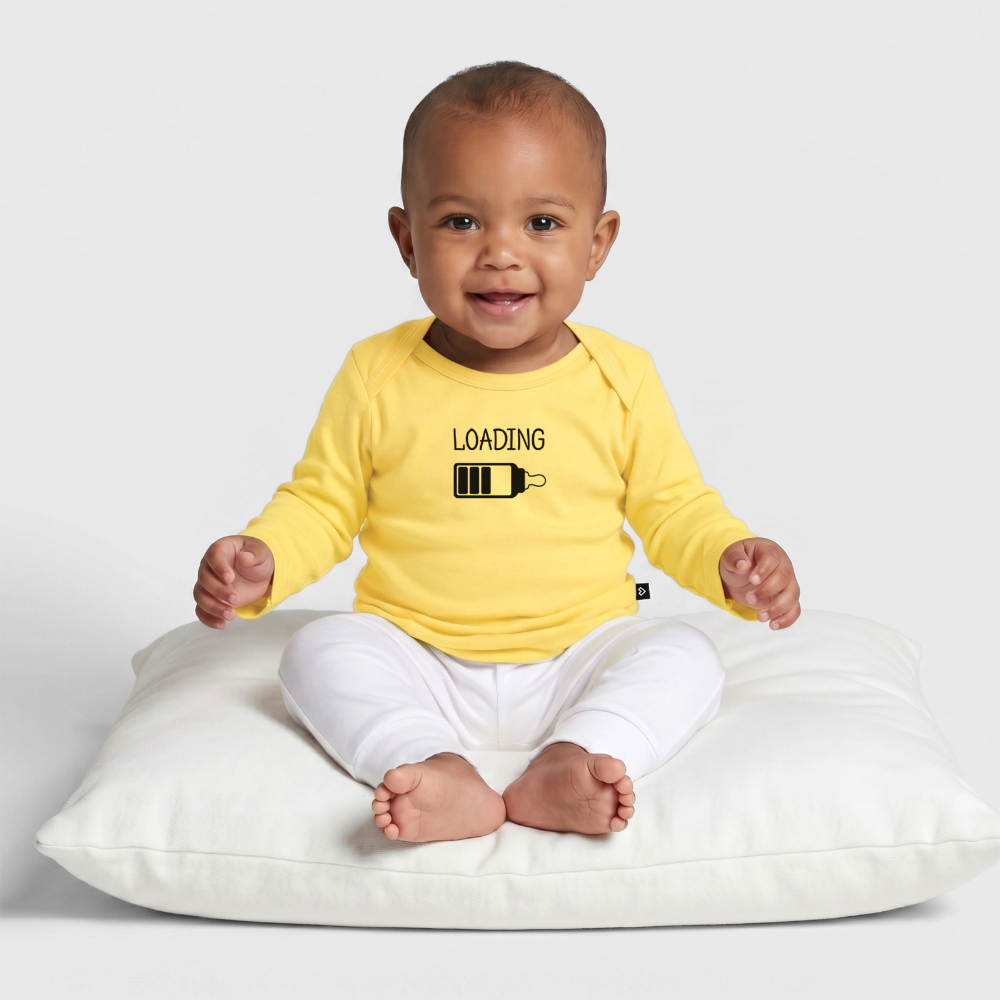 Baby Premium Organic Langarmshirt - Pastellgelb