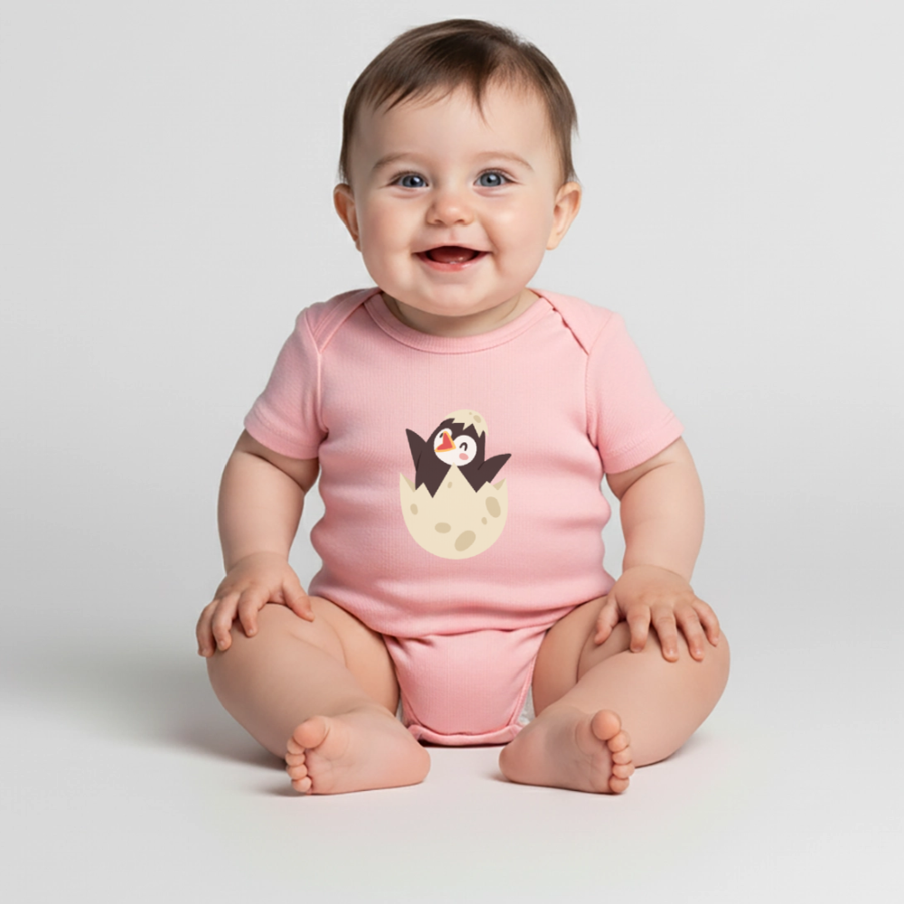 Baby Bio-Kurzarm-Body - Rosa