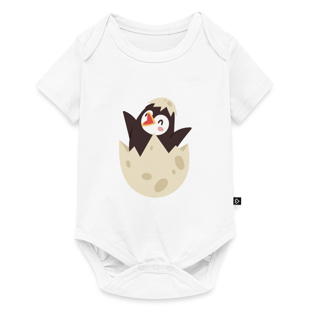 Baby Bio-Kurzarm-Body - Weiß