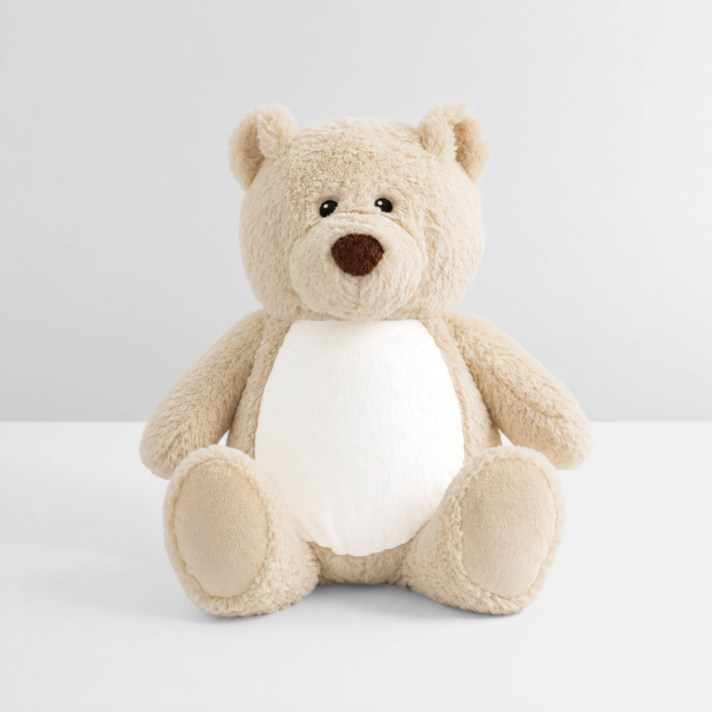 Plüschtier Teddy 32 cm - Weiß/Mittelbraun