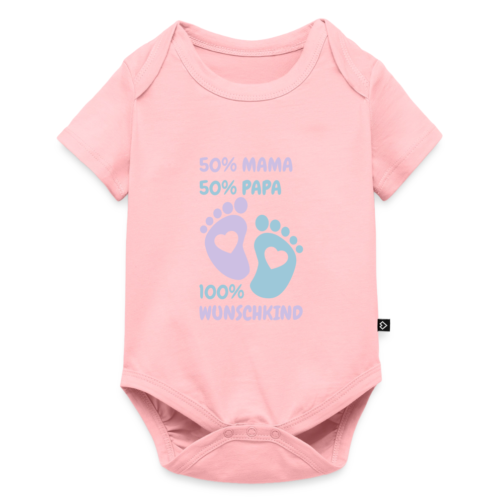 Organic Short-sleeved Baby Bodysuit - Rosa