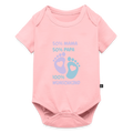 Organic Short-sleeved Baby Bodysuit - Rosa