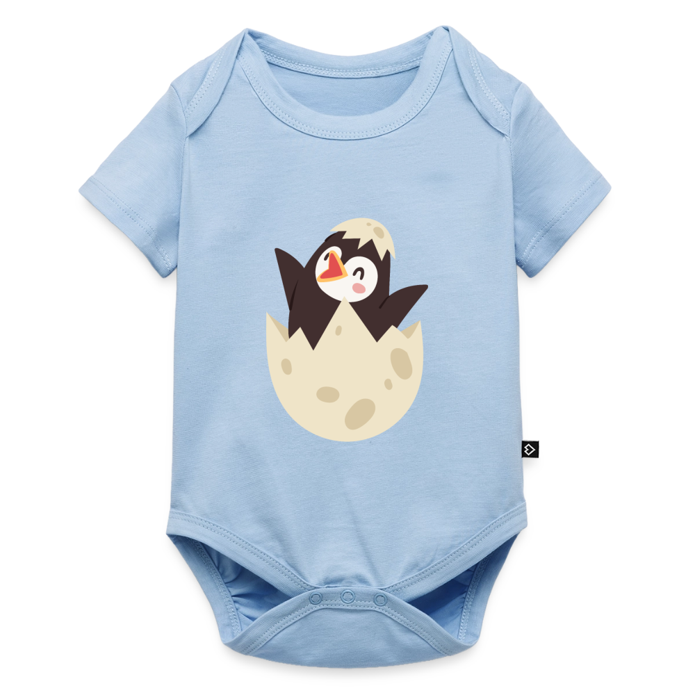 Baby Bio-Kurzarm-Body - Hellblau