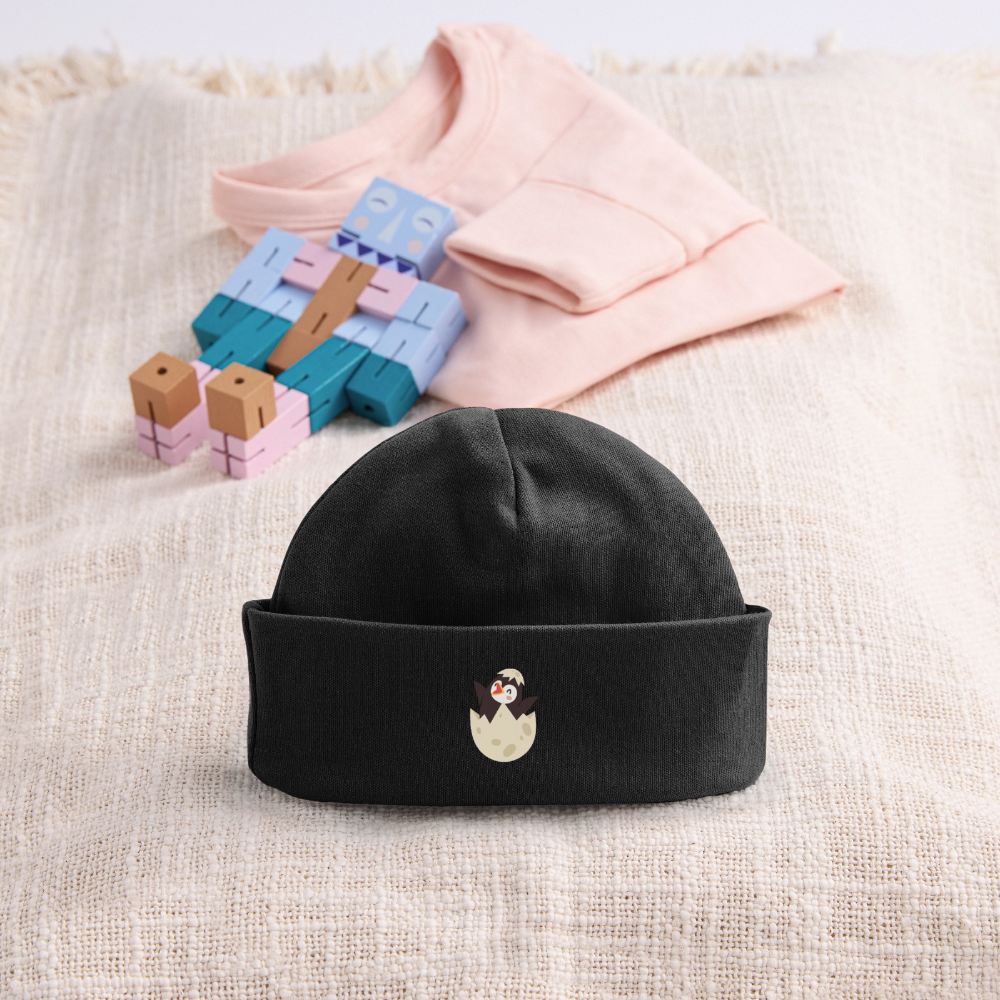 Baby Organic Mütze - Schwarz