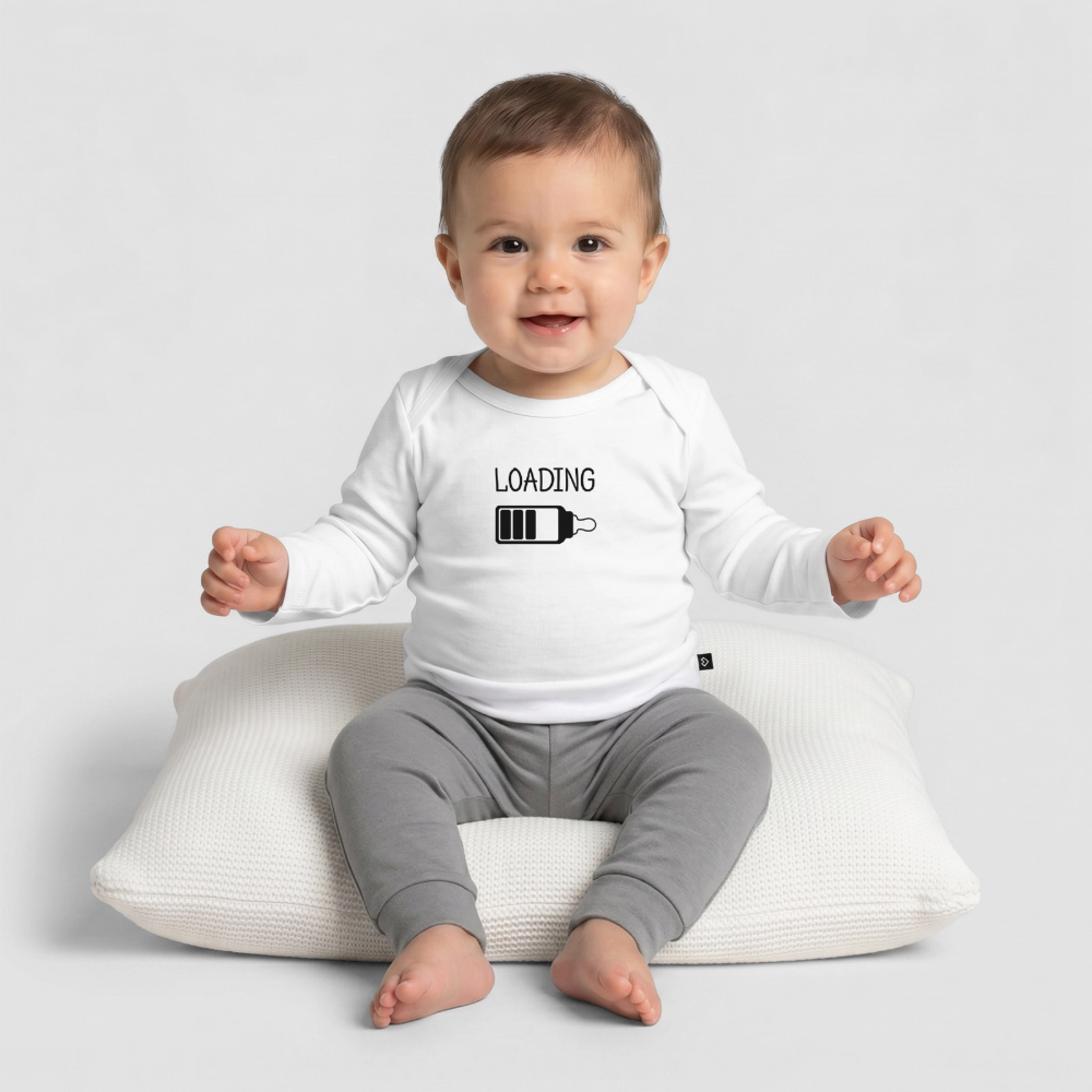 Baby Premium Organic Langarmshirt - Weiß