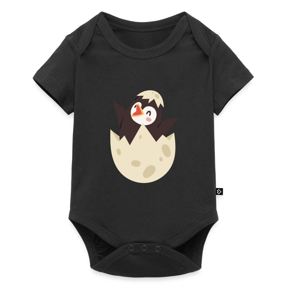 Baby Bio-Kurzarm-Body - Schwarz