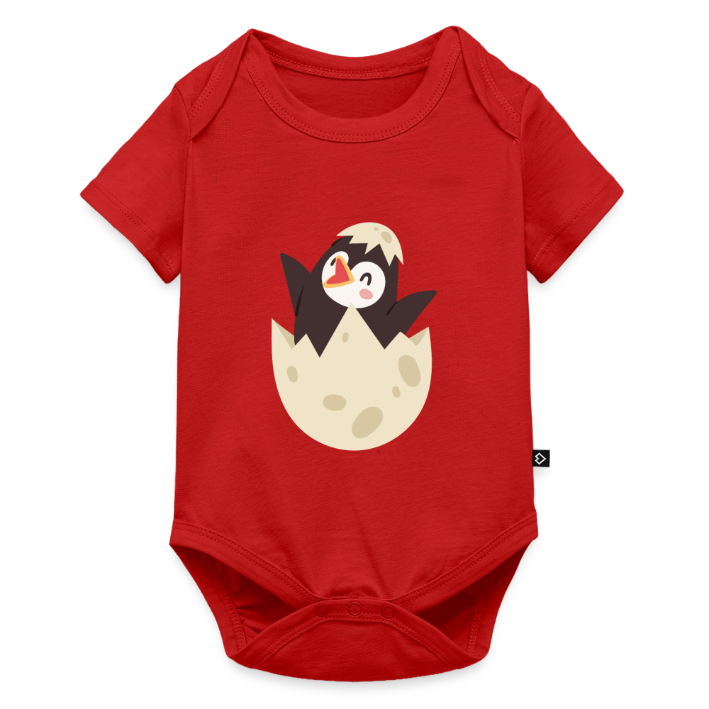 Baby Bio-Kurzarm-Body - Rot