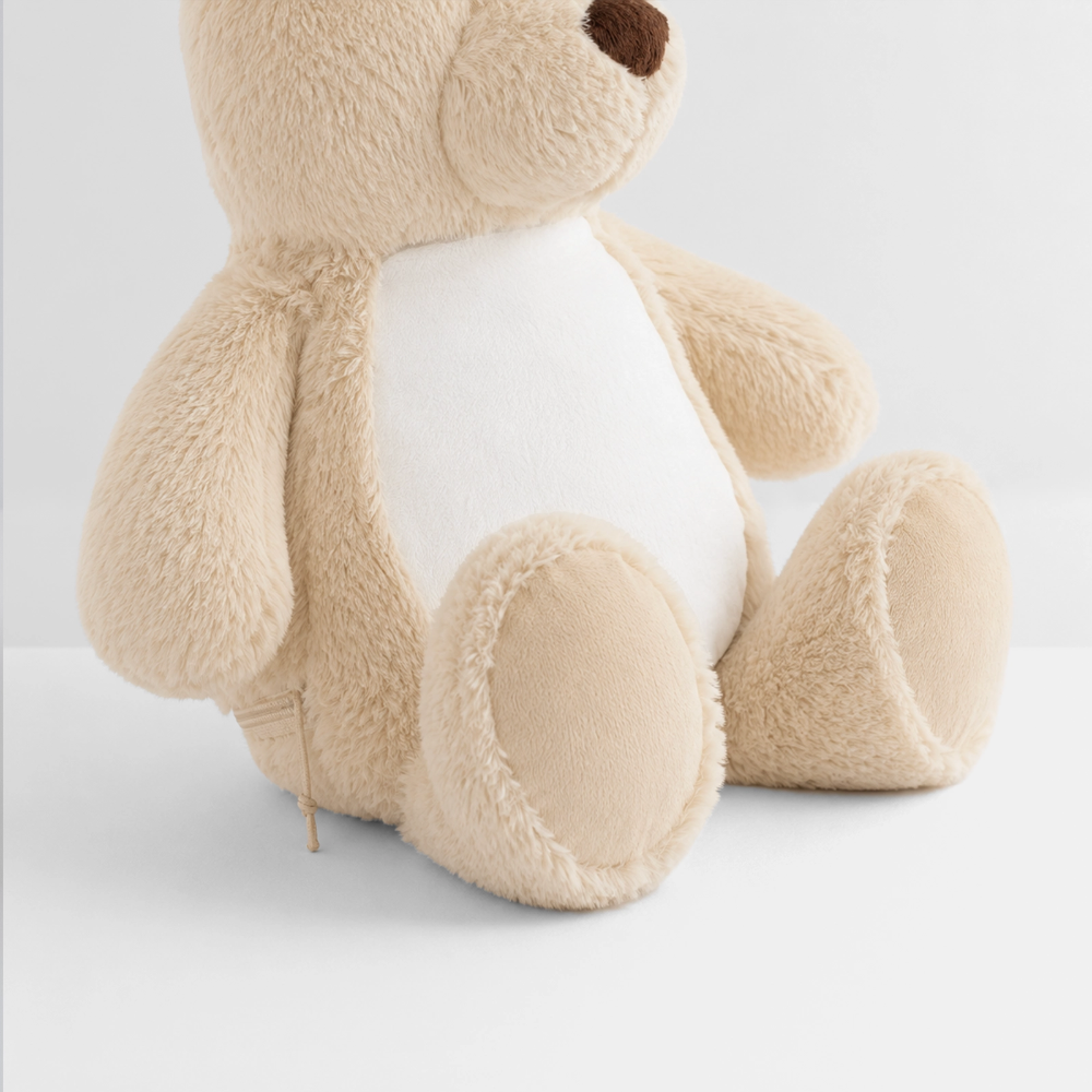 Plüschtier Teddy 32 cm - Weiß/Mittelbraun