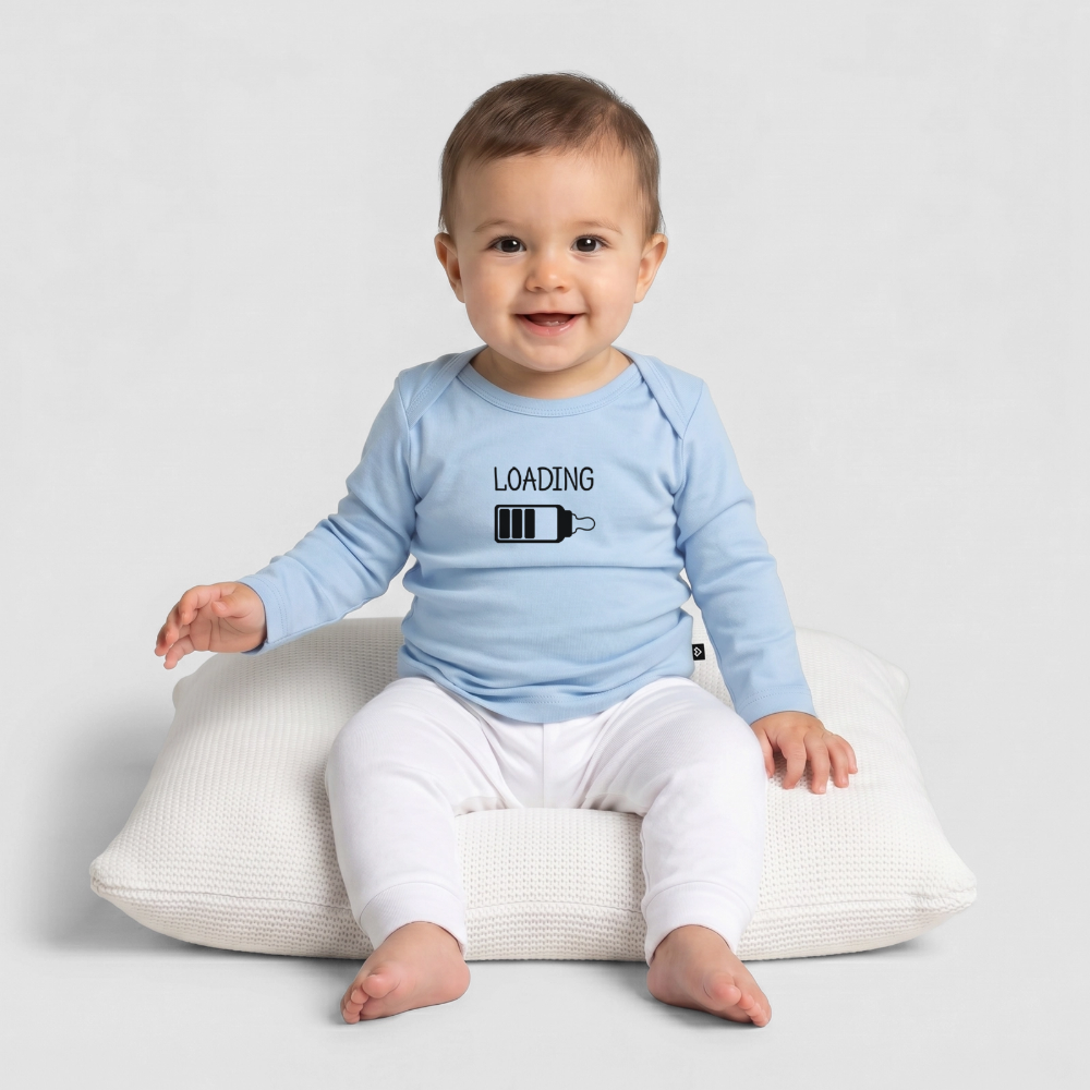 Baby Premium Organic Langarmshirt - Hellblau