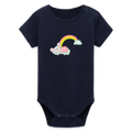 Organic Kurzarm-Babybody von Stanley/Stella - Navy