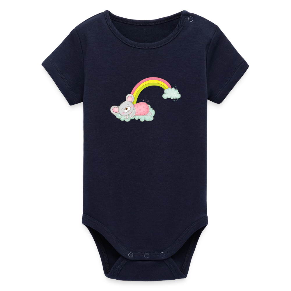 Organic Kurzarm-Babybody von Stanley/Stella - Navy