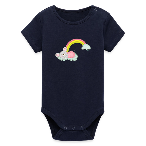 Organic Kurzarm-Babybody von Stanley/Stella - Navy