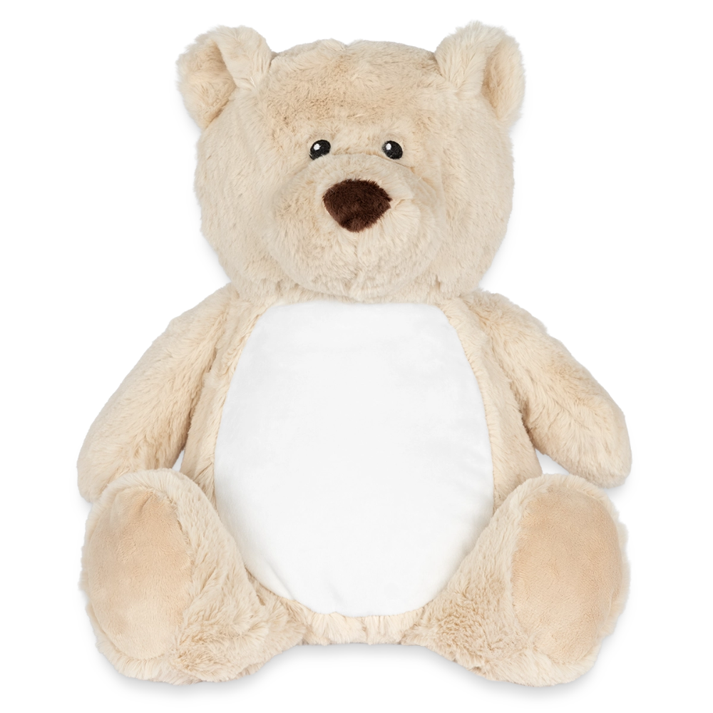 Plüschtier Teddy 32 cm - Weiß/Mittelbraun