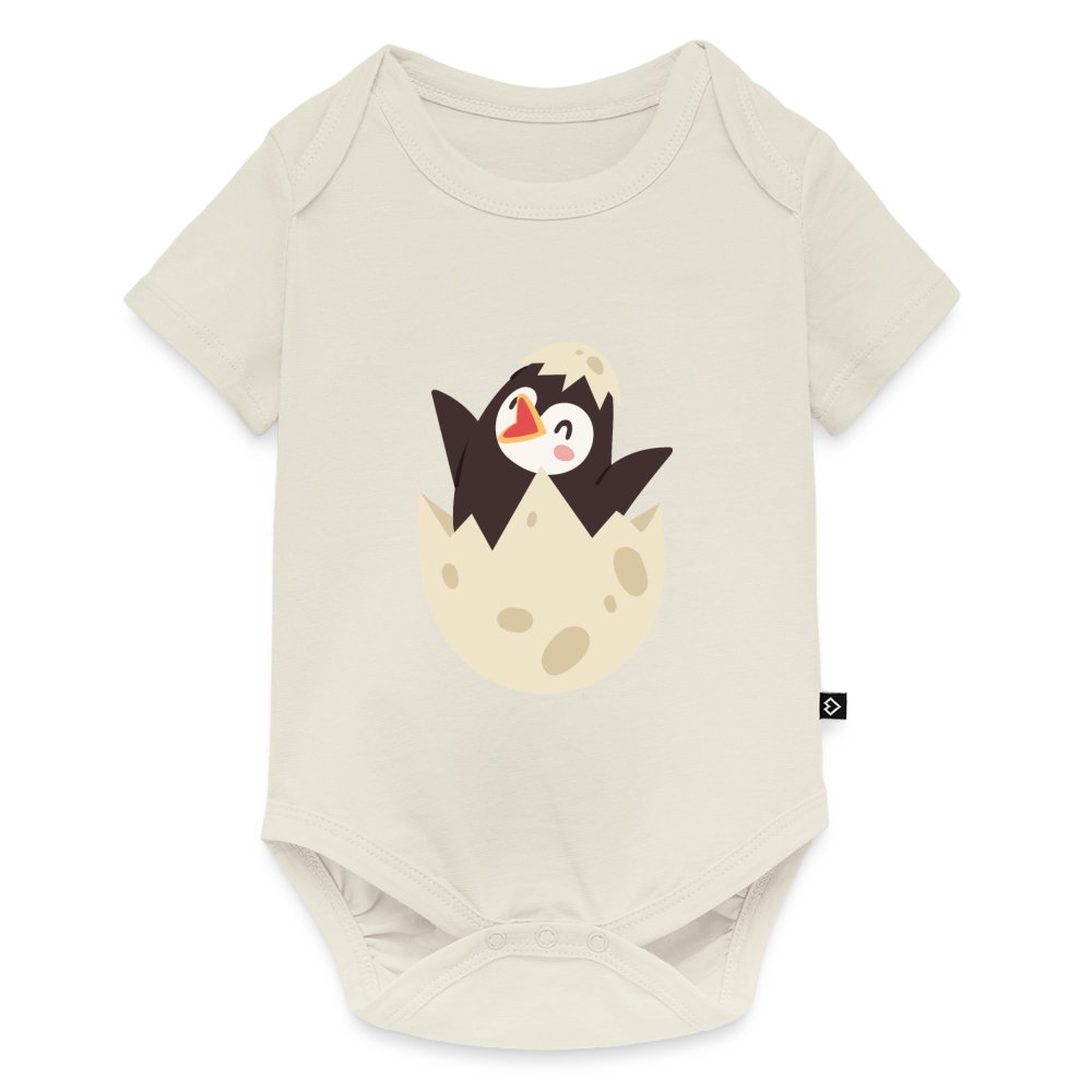 Baby Bio-Kurzarm-Body - Naturweiß