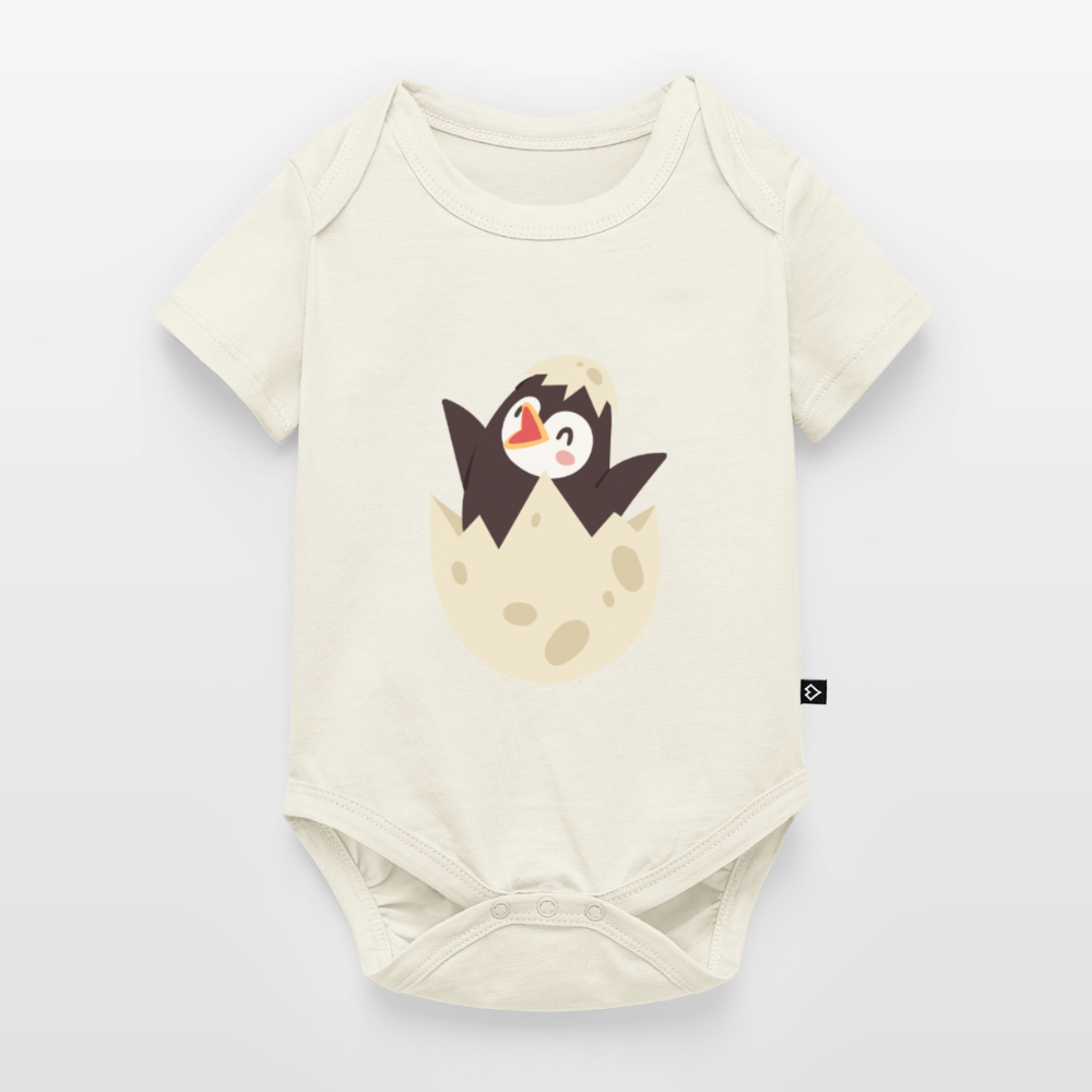 Baby Bio-Kurzarm-Body - Naturweiß