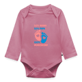 Organic Longsleeve Baby Bodysuit - Mauve
