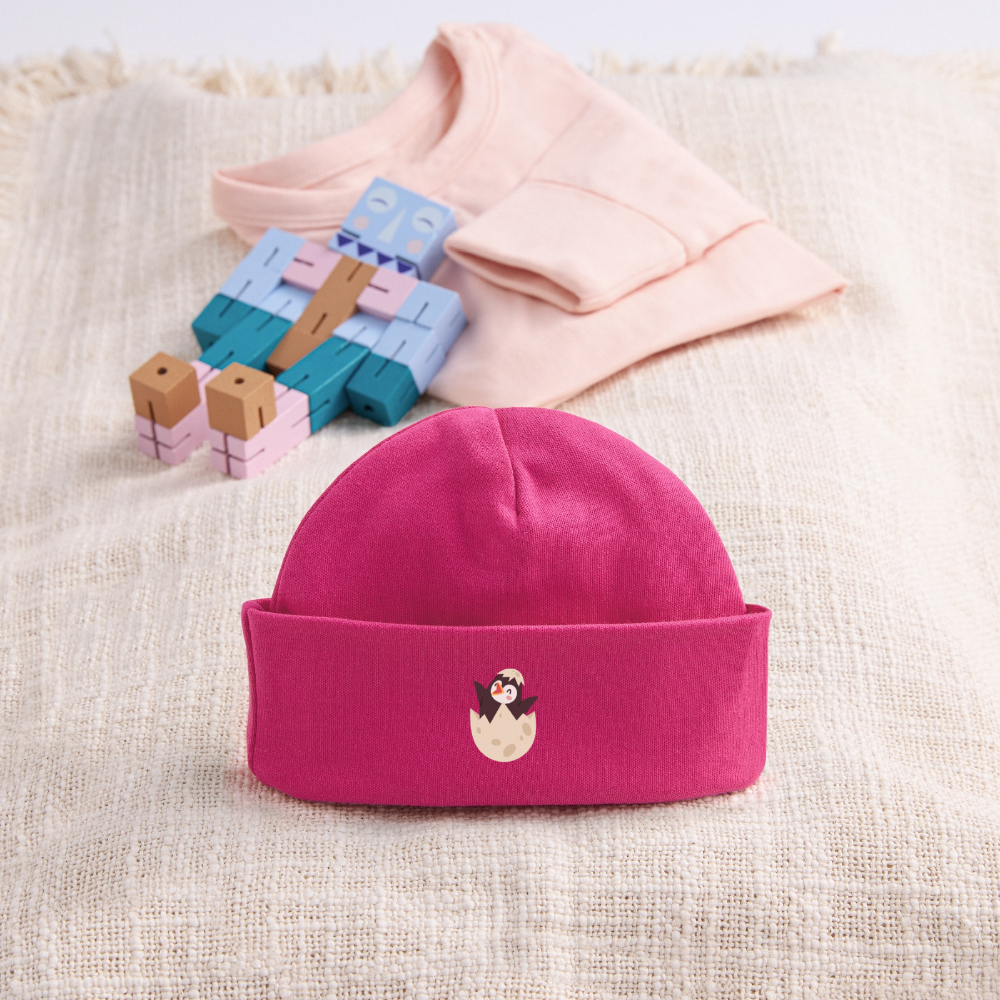 Baby Organic Mütze - hot Pink