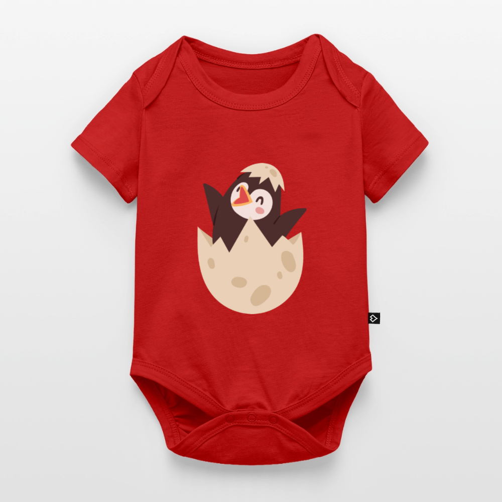 Baby Bio-Kurzarm-Body - Rot