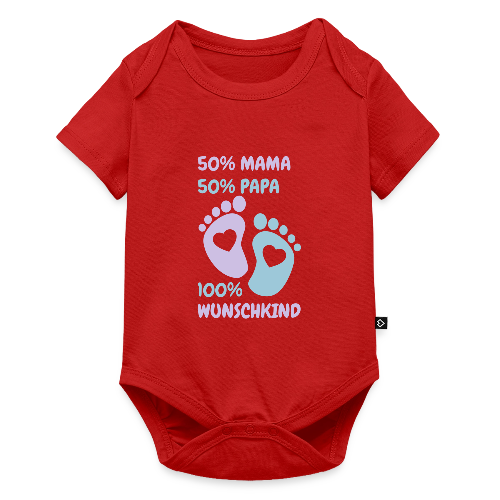 Organic Short-sleeved Baby Bodysuit - Rot
