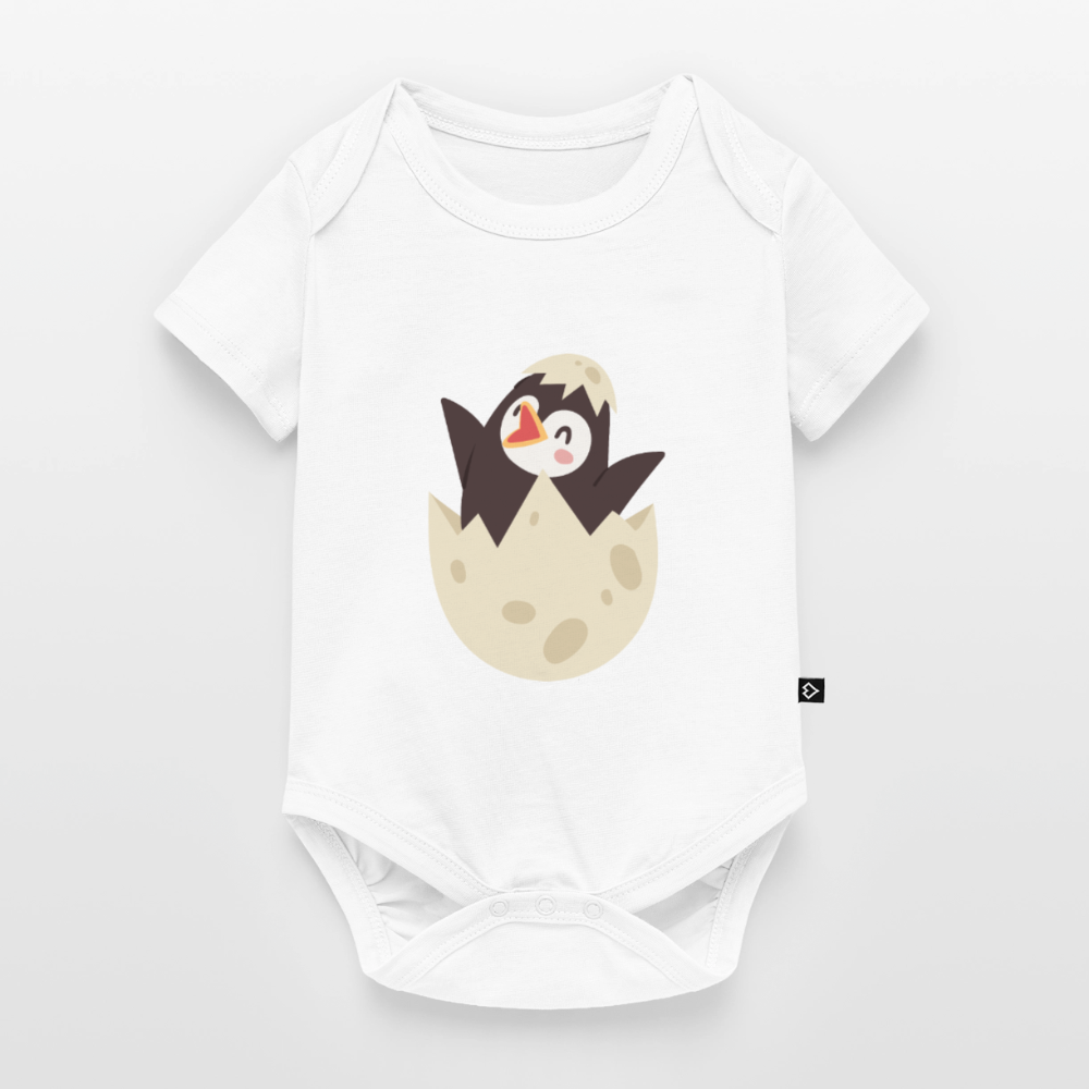 Baby Bio-Kurzarm-Body - Weiß