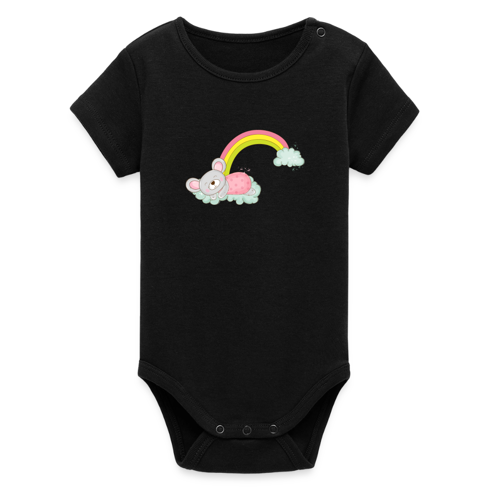Organic Kurzarm-Babybody von Stanley/Stella - Schwarz