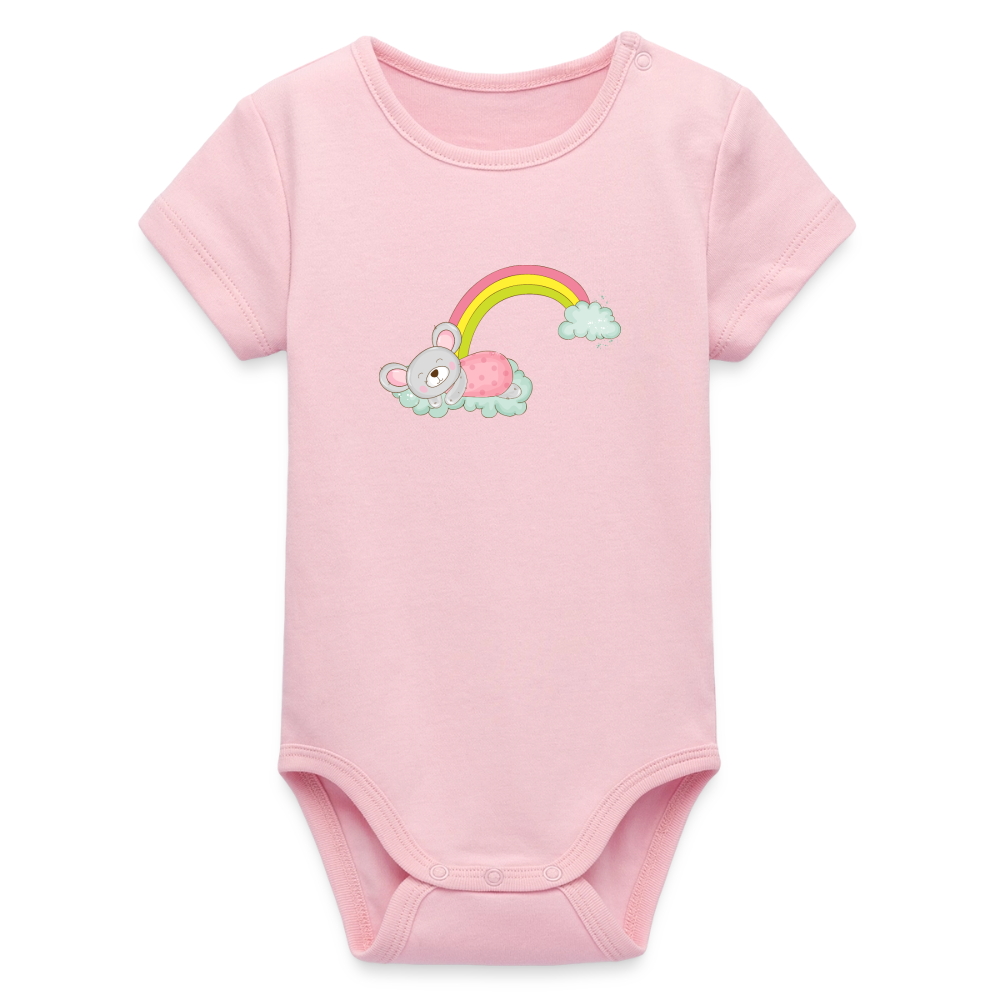 Organic Kurzarm-Babybody von Stanley/Stella - Hellrosa